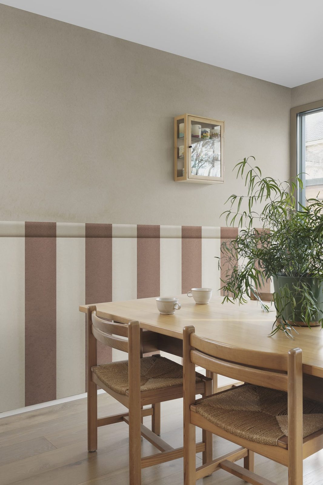 Striped Panel, Brown, Rebel Walls 3