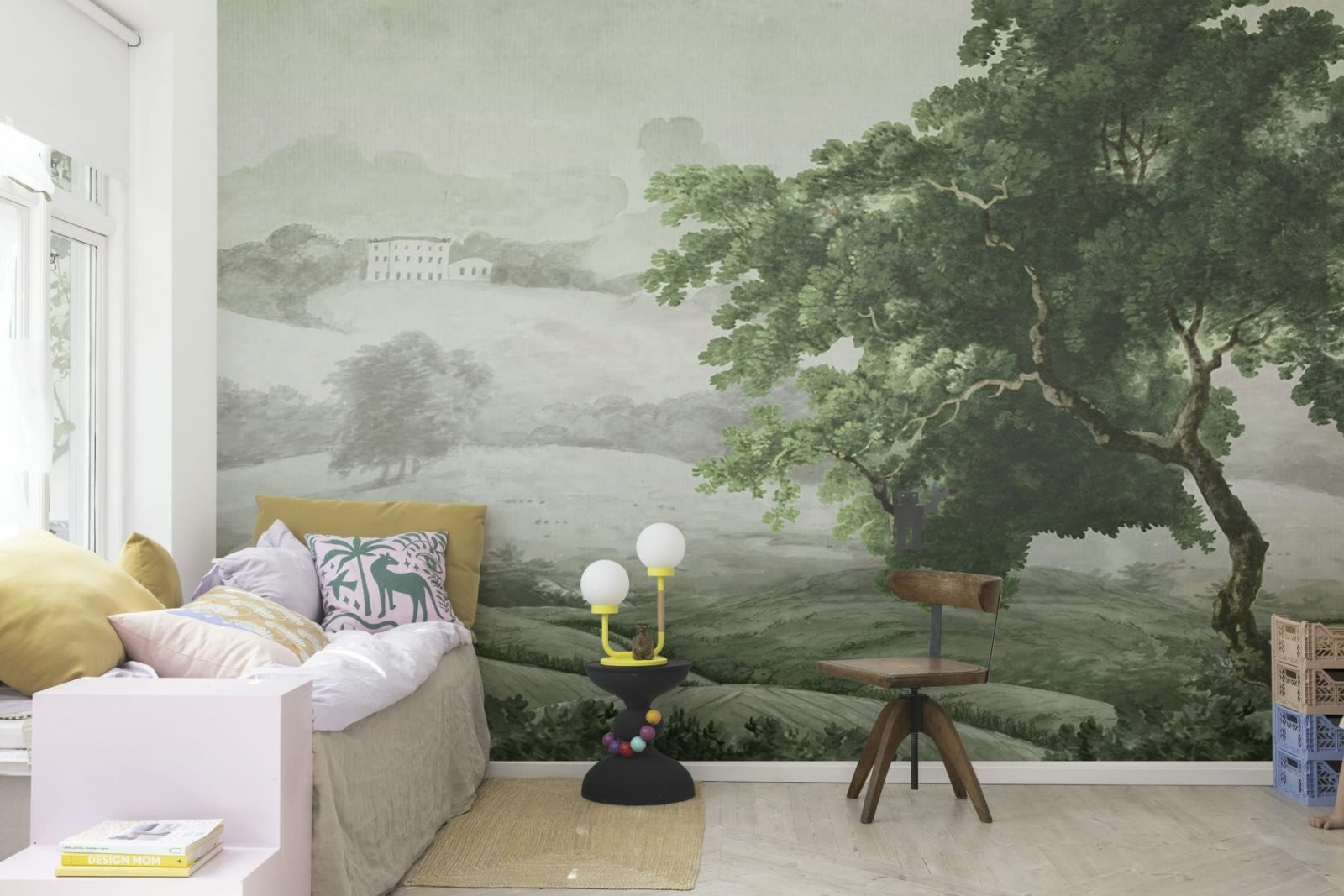 Vintage Tree, Soft Green, Rebel Walls 3