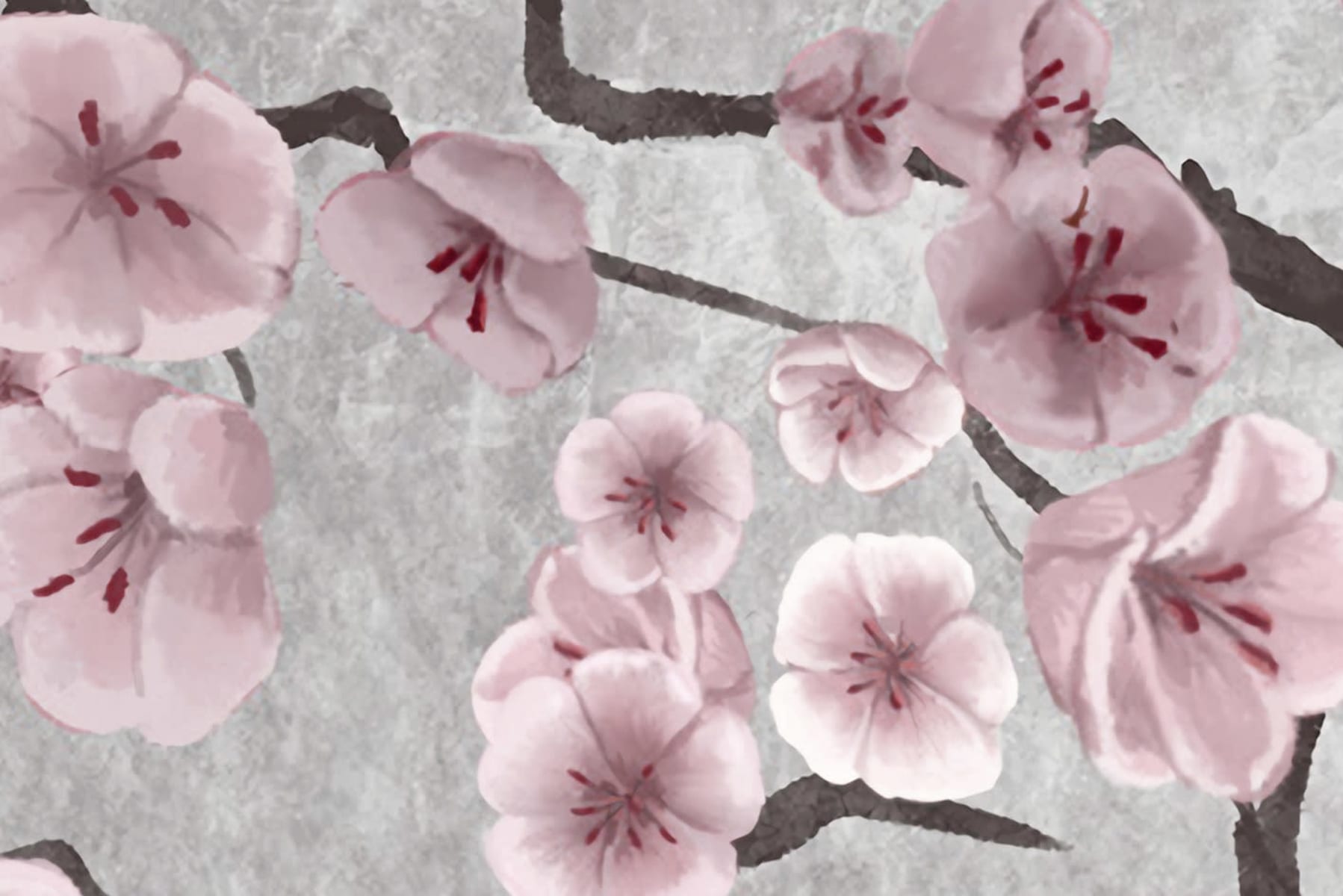 Calm Tree, Pink, Rebel Walls 4