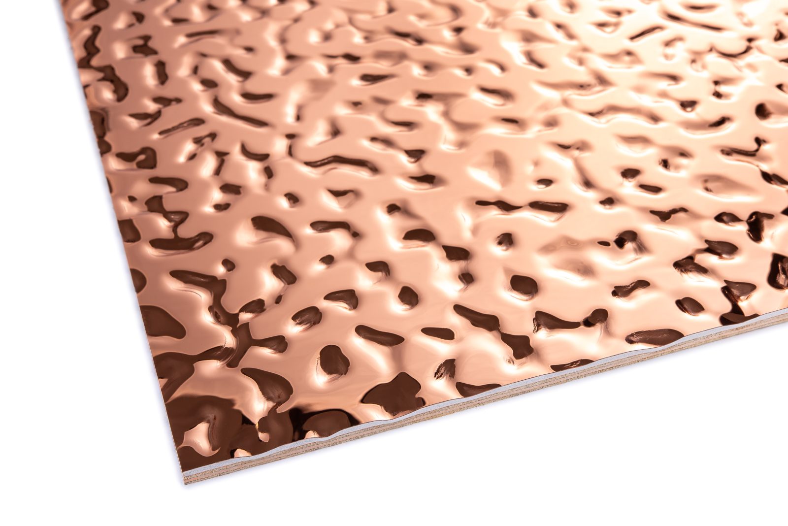Panou decorativ metalizat JP-21, Metallic Bronze Wave, 280 x 120 x 0.9 cm, JP Decor