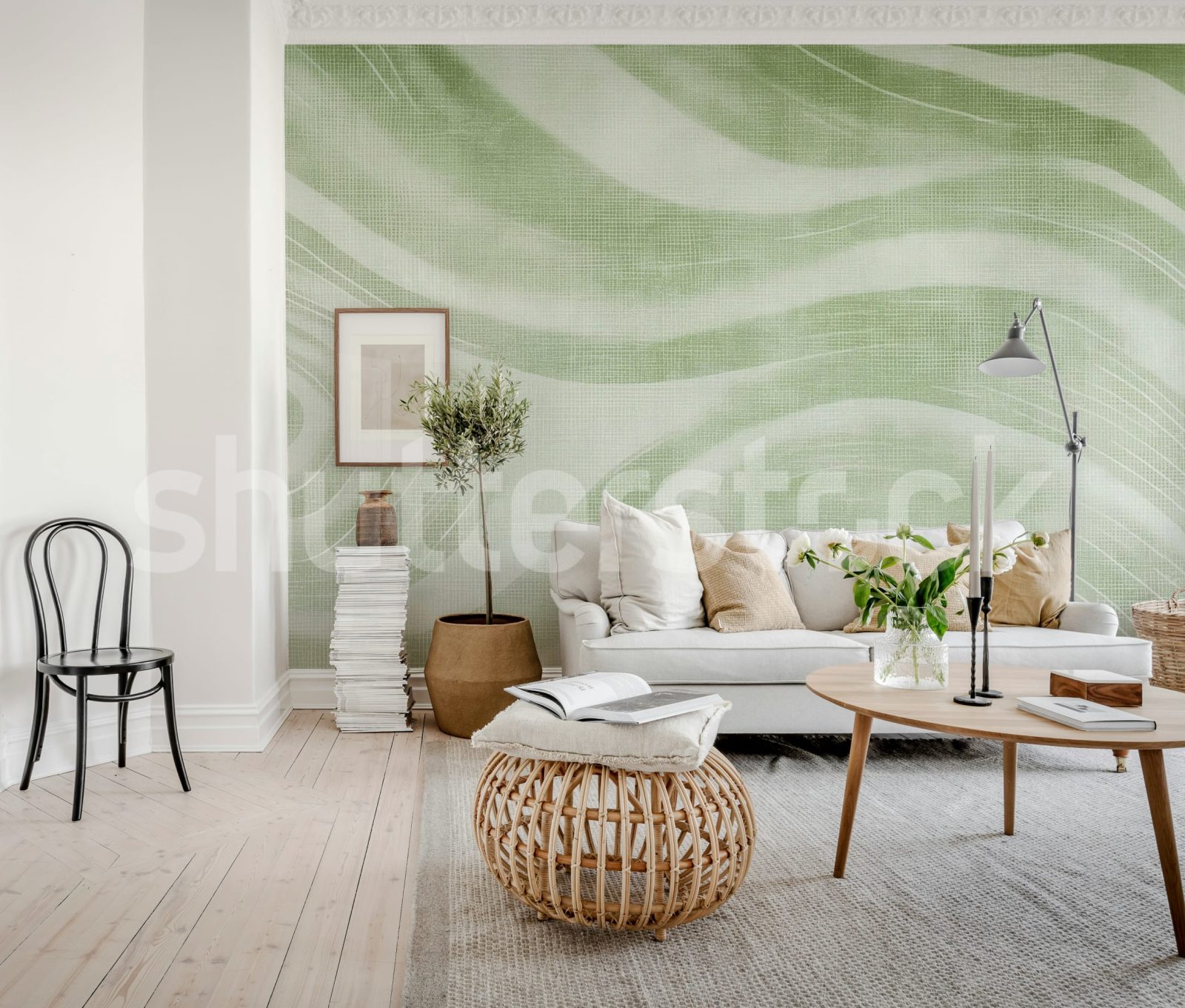 Ocean Lines, Green, Rebel Walls 2