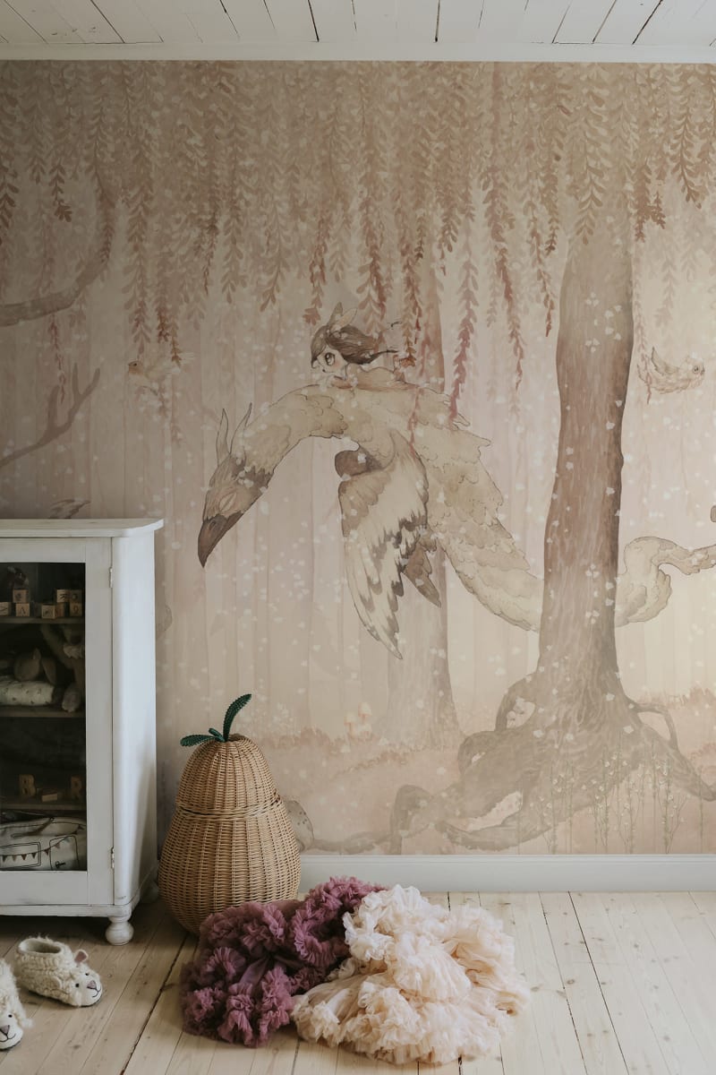 Dream Forest Girl, Sandy Pink, Rebel Walls 3
