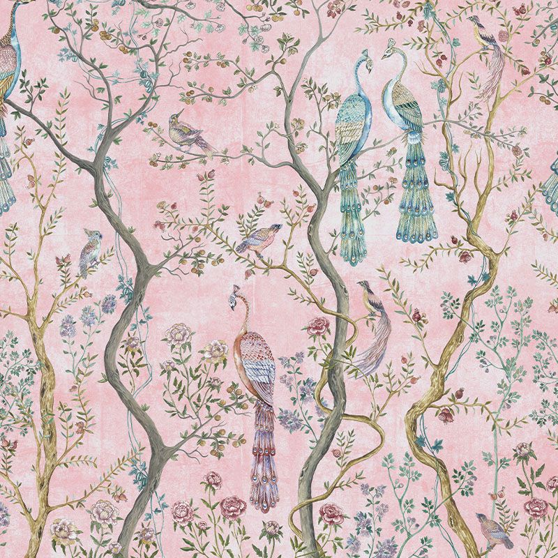 Peacock Chinoiserie in Ros√©, VLAdiLA