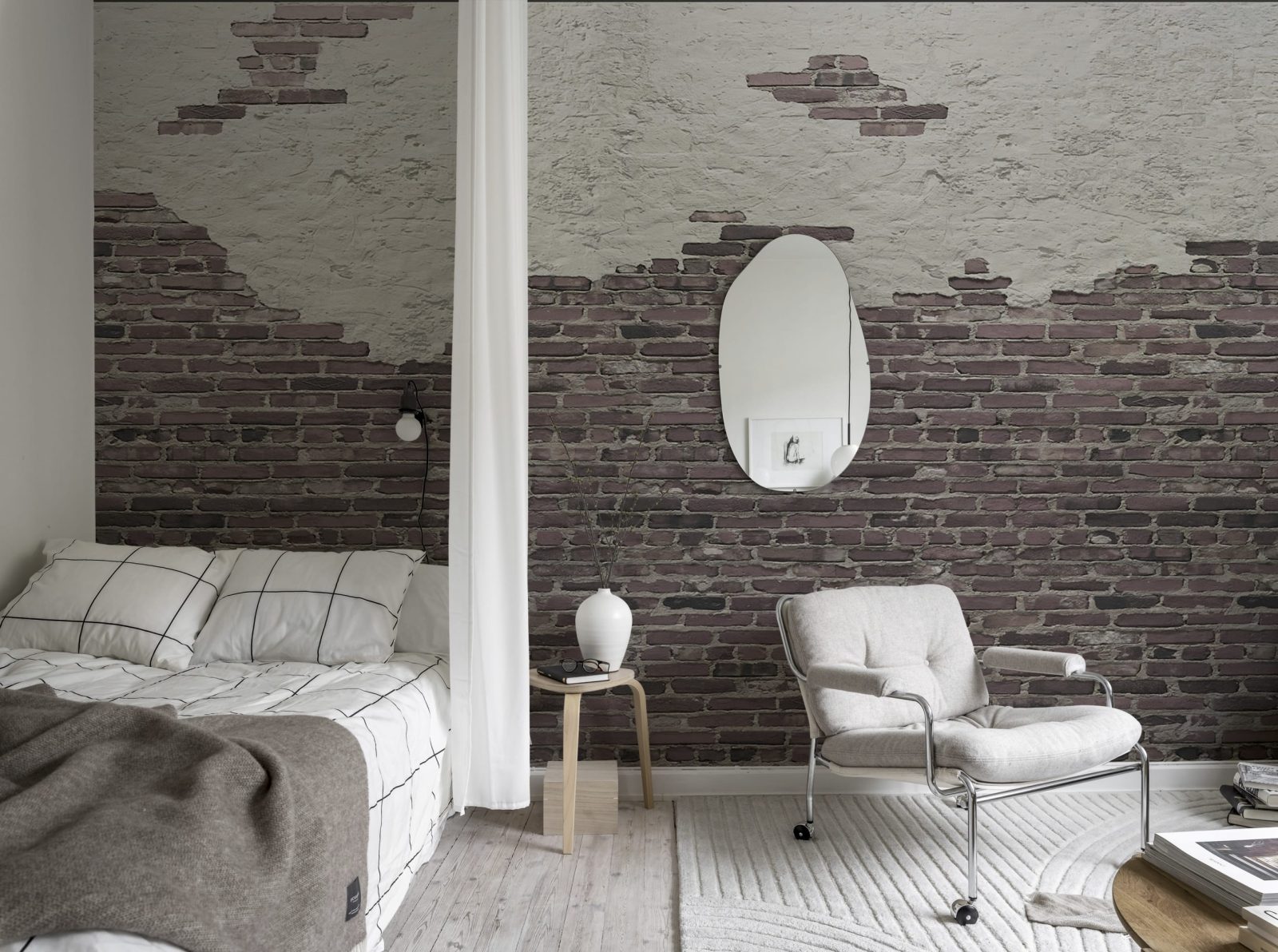 Ivory Bricks, Red, Rebel Walls 3