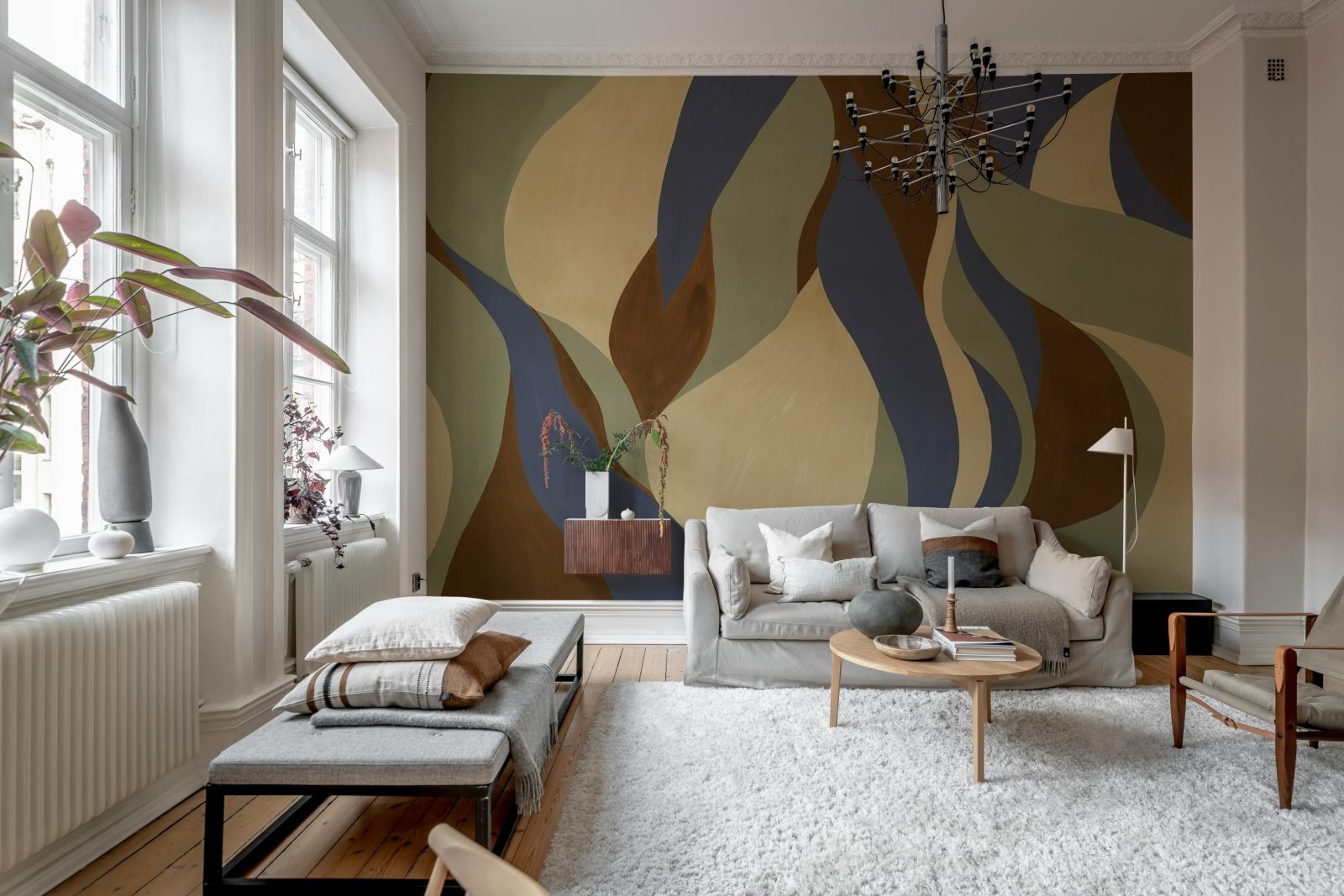 Velvet Flames, Brown, Rebel Walls 3