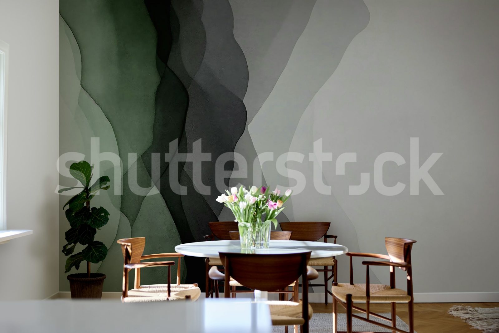 Vertical Gradient, Green, Rebel Walls 2