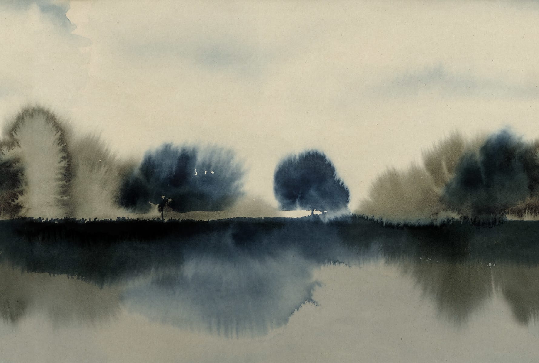 Stormy Forest, Blue, Rebel Walls