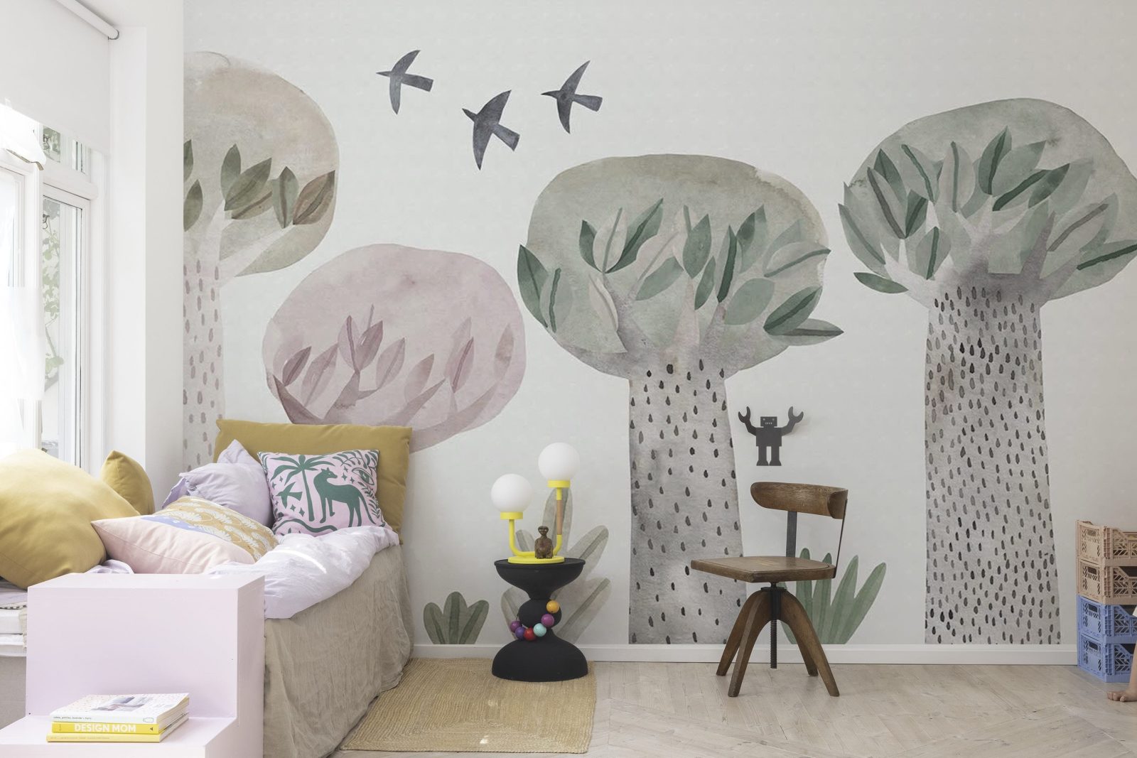 Watercolor Garden, Pastel, Rebel Walls 2