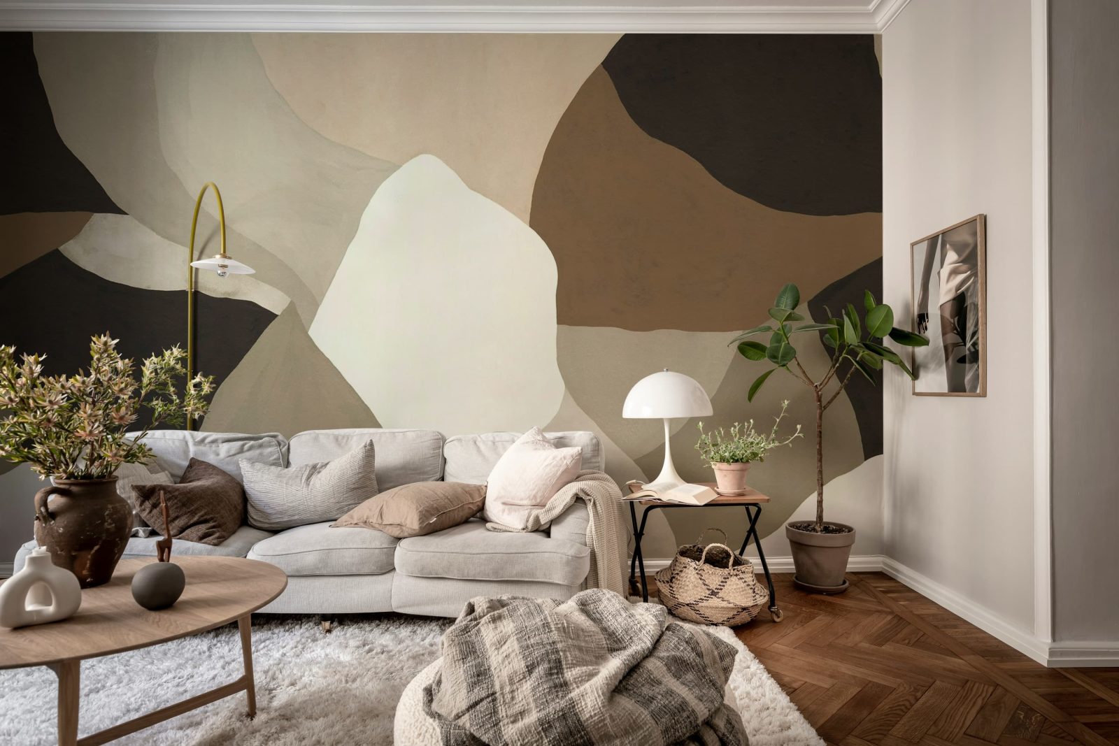 Abstract Fields, Dark Brown, Rebel Walls 2