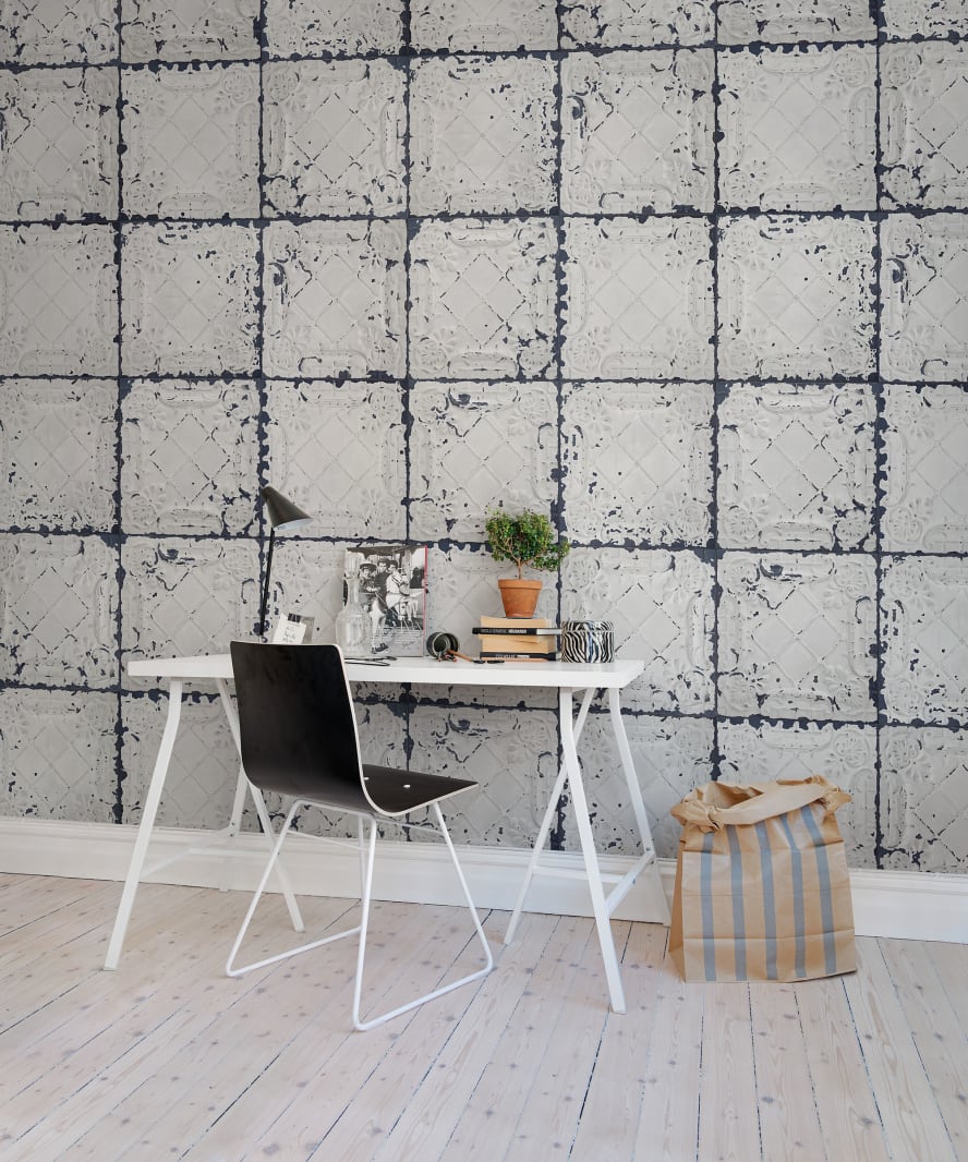 Tin Plates, Nebraska, White, Rebel Walls 2