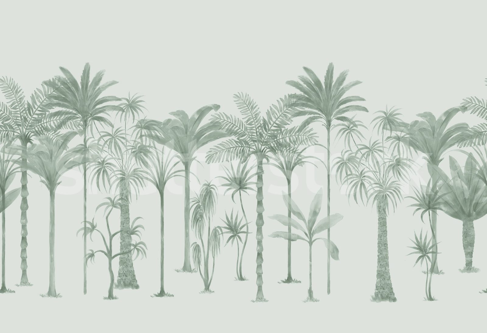 Playful Palms, Green, Rebel Walls