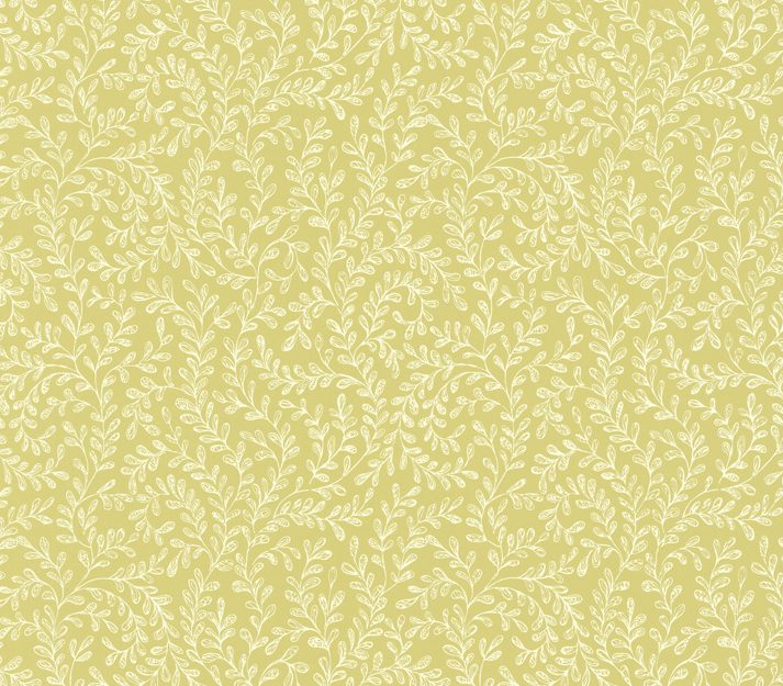 Audley, Yellow Luxury Leaf, 1838 Wallcoverings, 5.3mp / rola 2