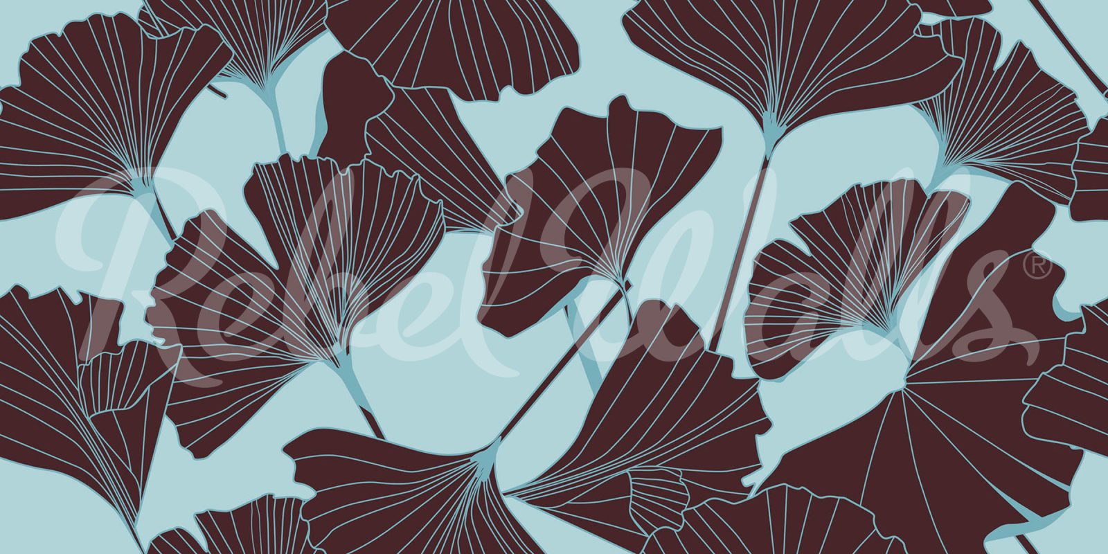 Big Ginko, Turquoise, Rebel Walls