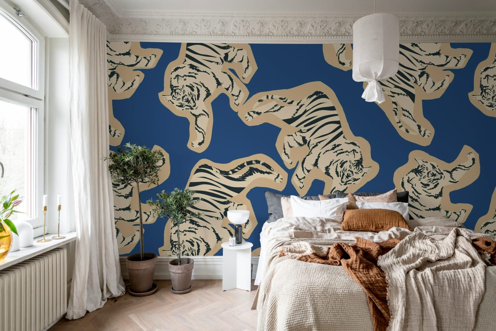 Quirky Tigers, Blue, Rebel Walls 3
