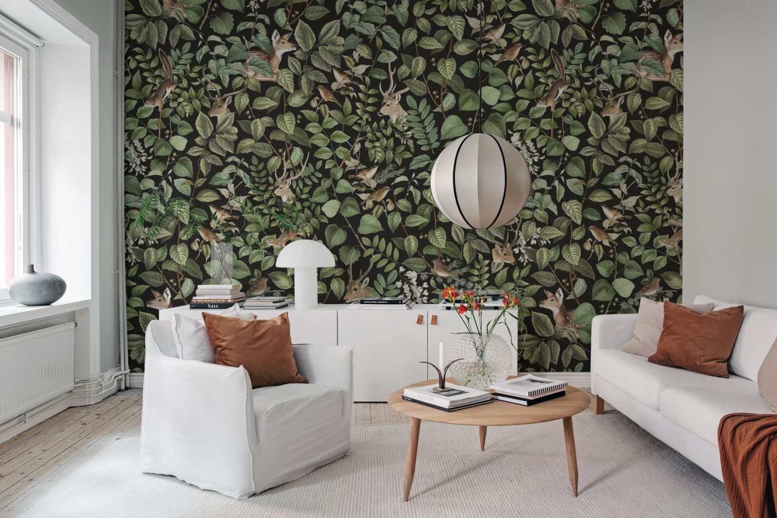 Forest Animals, Dark, Rebel Walls 2