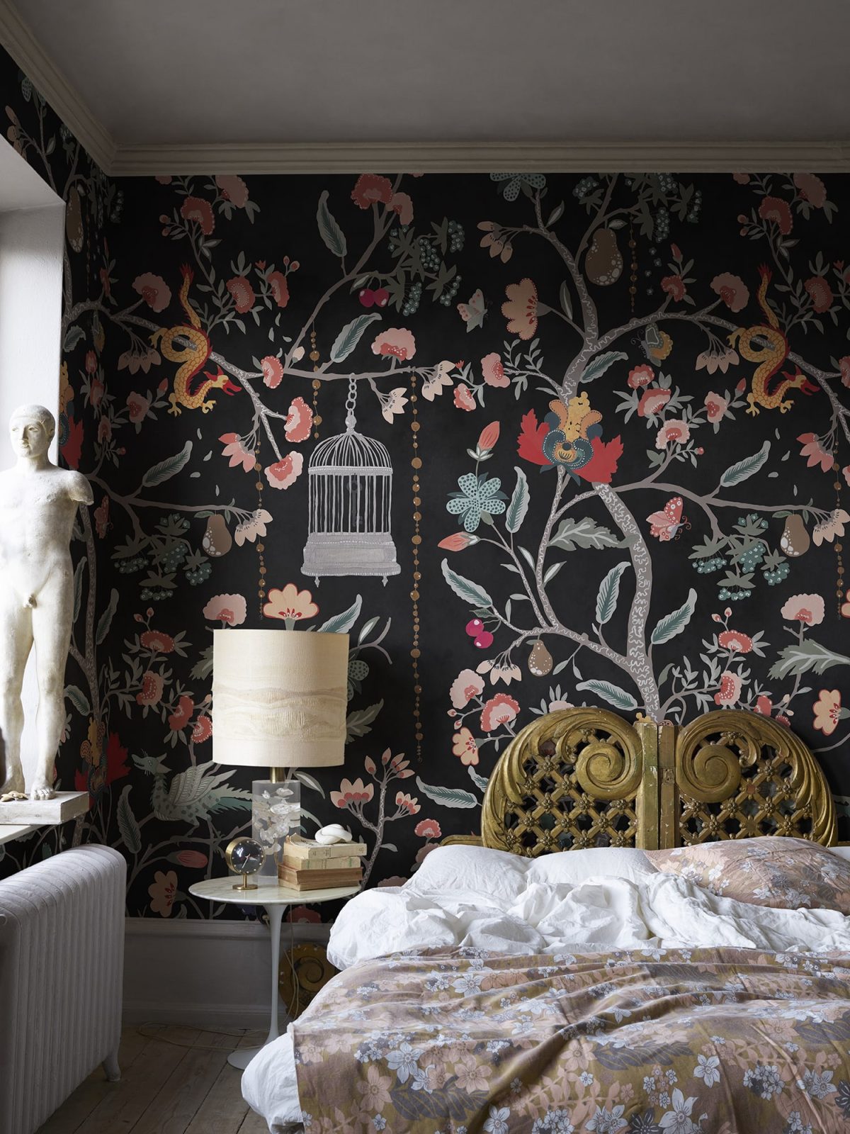 Mystic Garden, Black, Rebel Walls 3