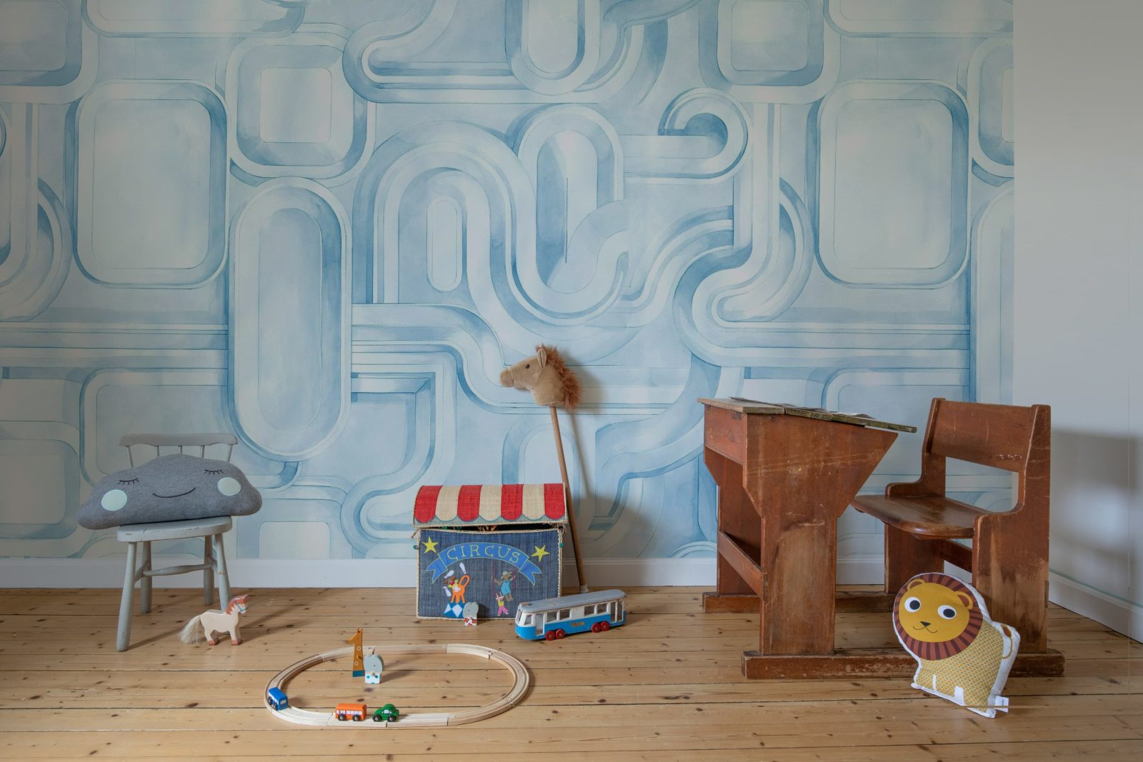 Abstract Path, Blue, Rebel Walls 2