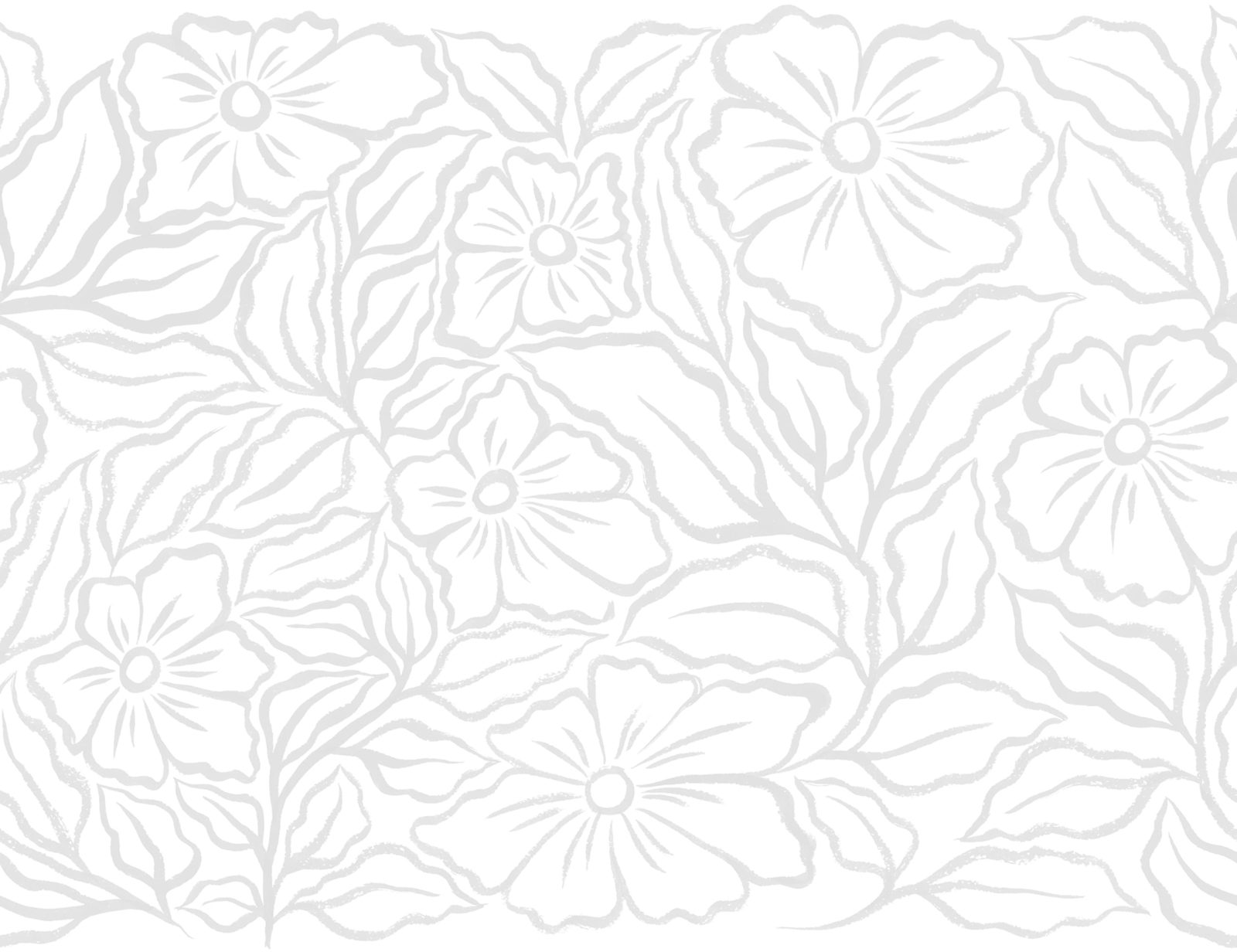 Ink Flowers, White, Rebel Walls
