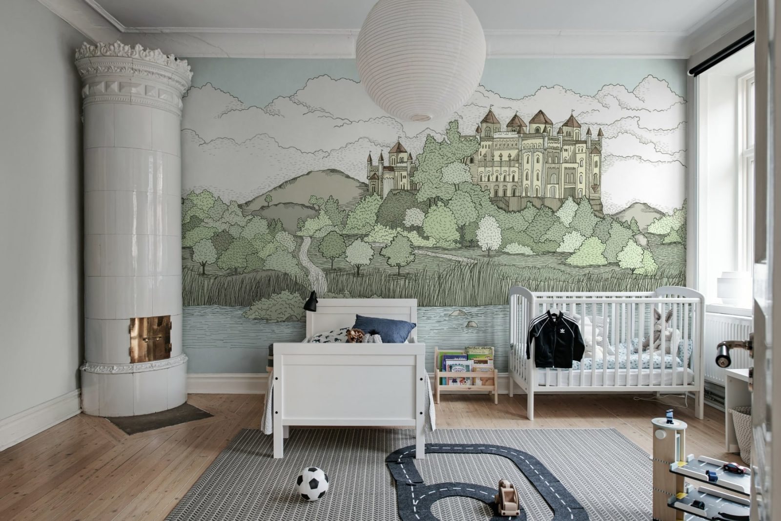 Castle by the Lake, Soft Green, Rebel Walls 2