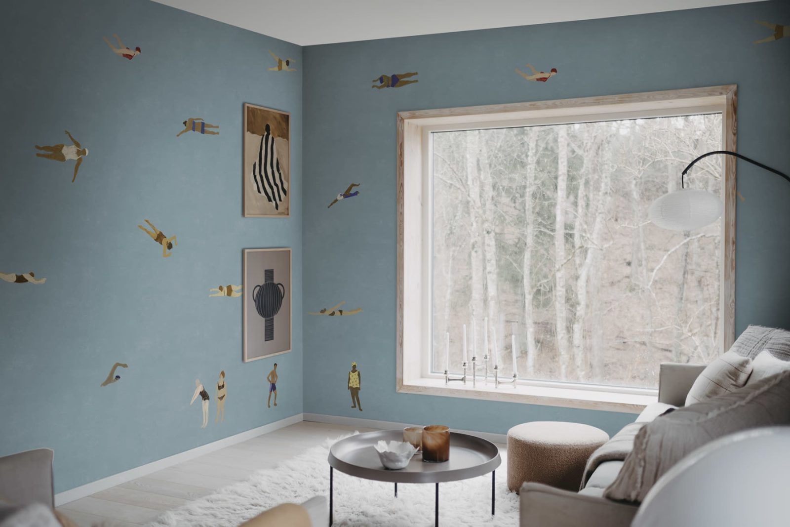 Swimmers, Blue, Rebel Walls 2