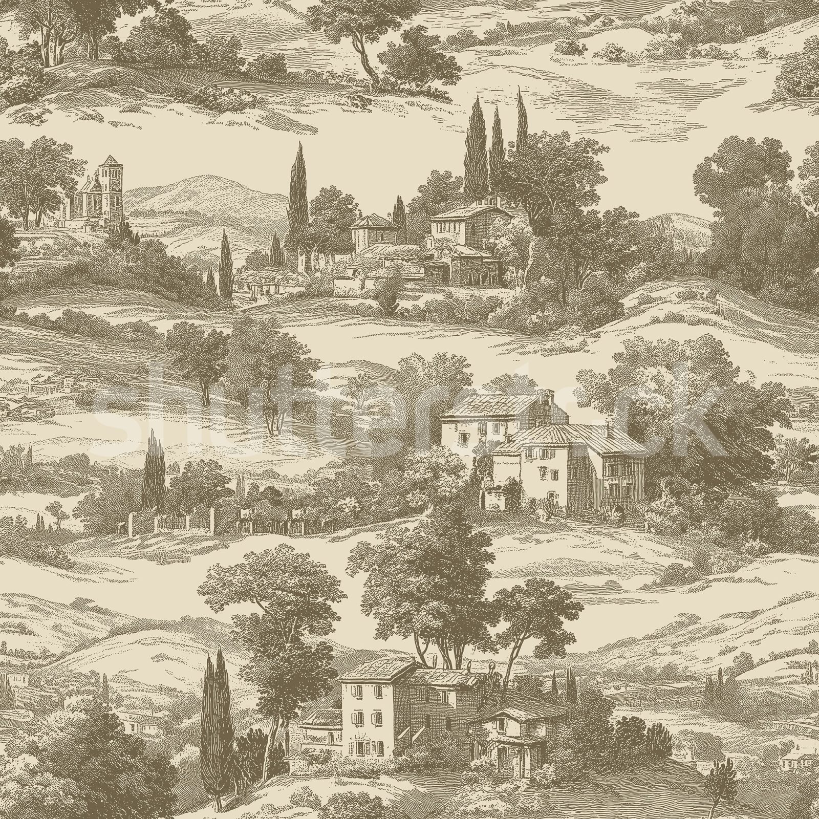 Countryside Toile, Cotswold Cream, Rebel Walls