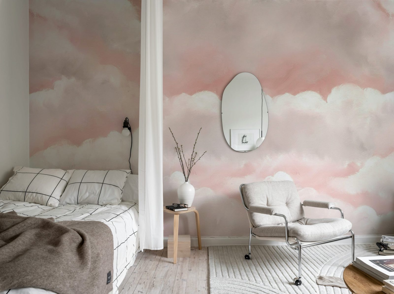 Storm Clouds, Pink, Rebel Walls 3
