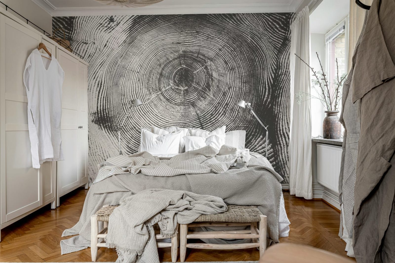 Tree Cut, Black, Rebel Walls 3