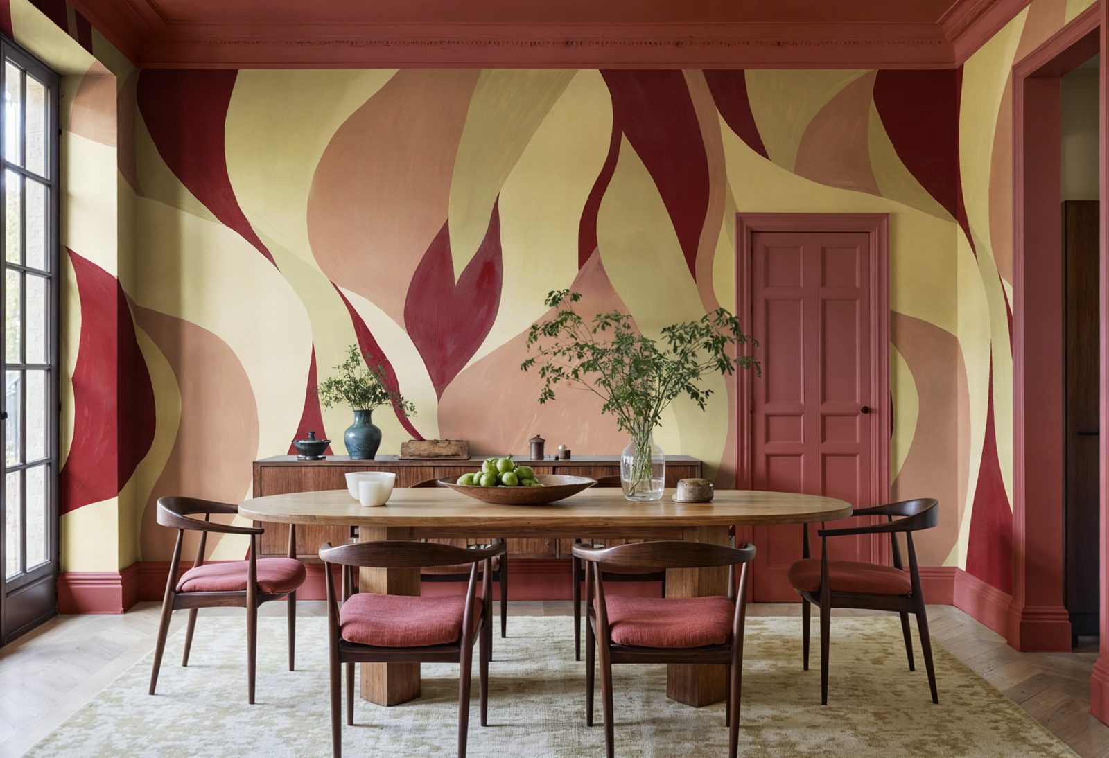 Velvet Flames, Pink, Rebel Walls 2