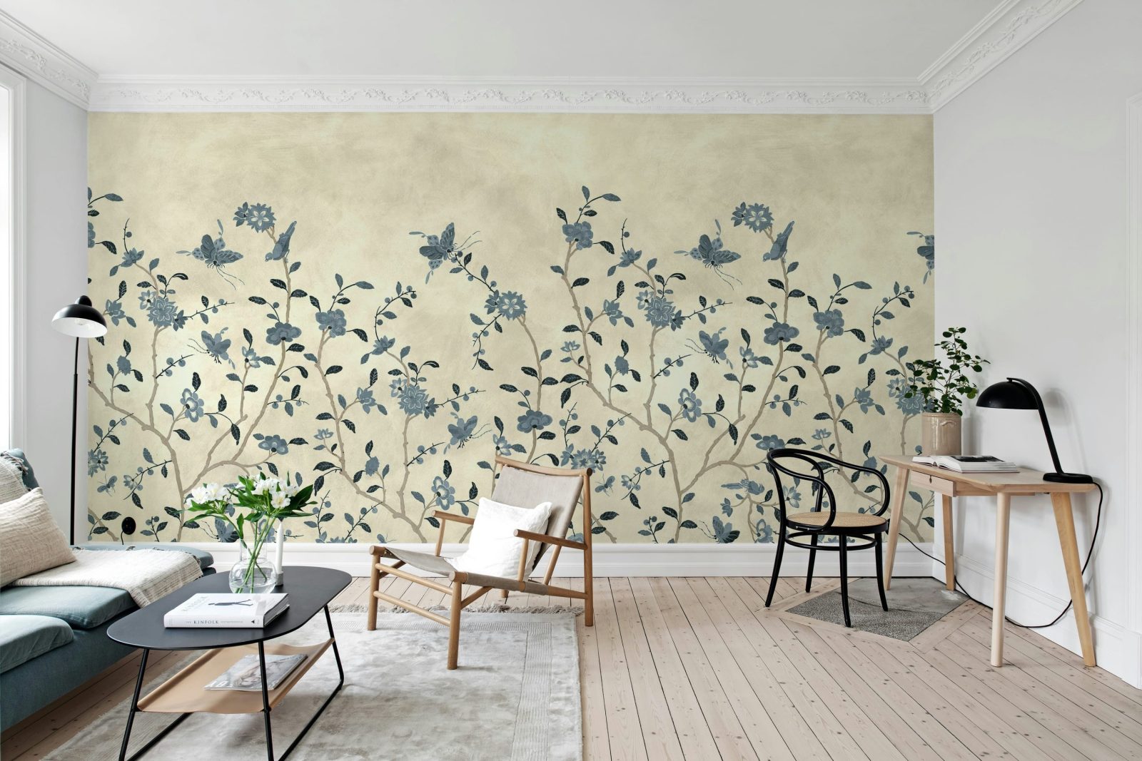 Whispering Petals, Blue, Rebel Walls 2