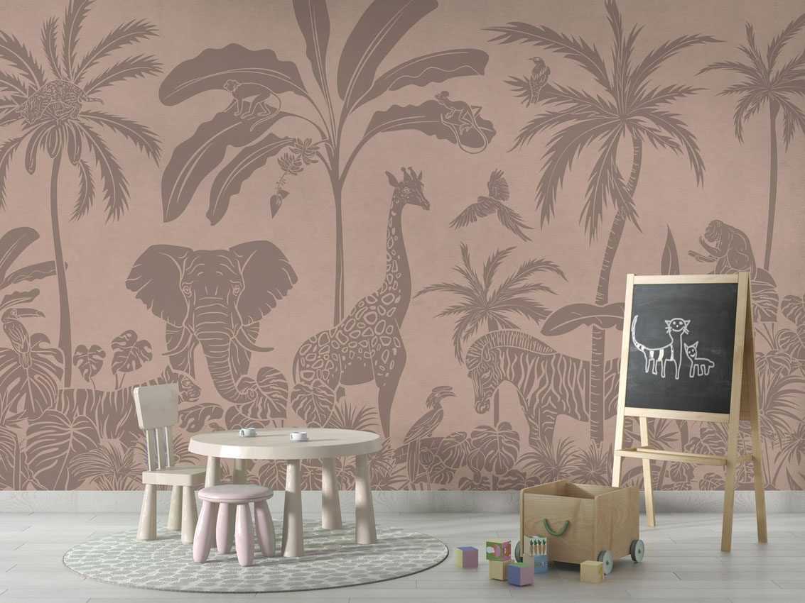Monochrome Jungle - Pink Vintage, Kikki Belle 5