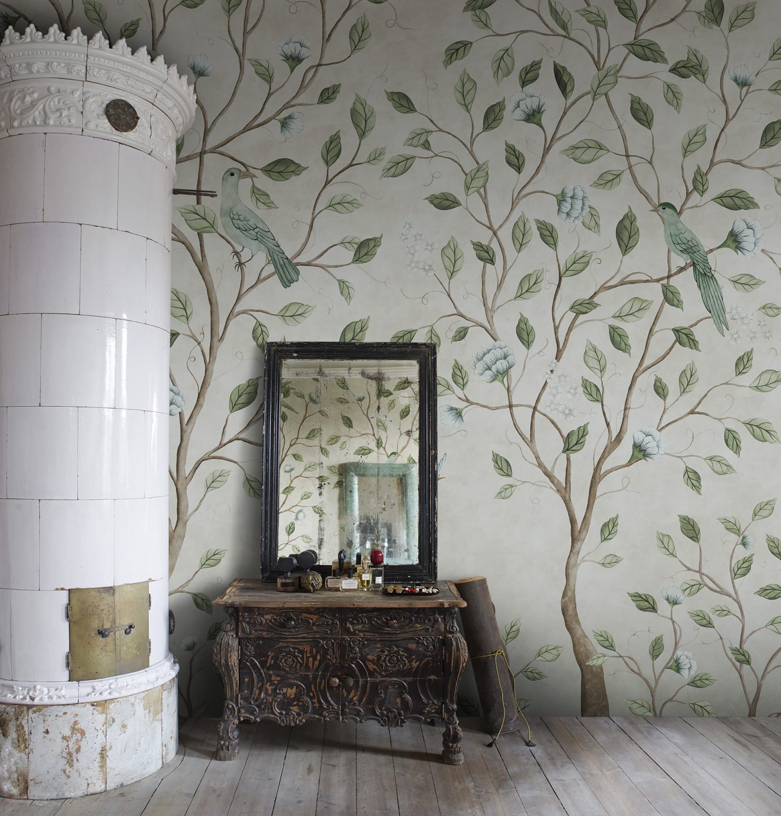 Chinoiserie Dream, Light Green, Rebel Walls 3