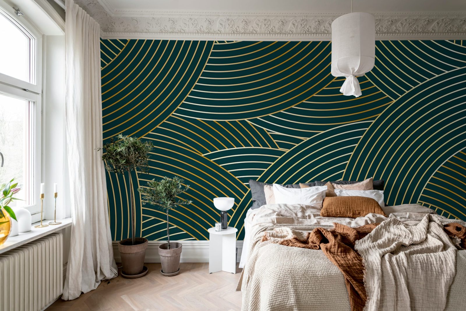 Elegant Lines, Petrol, Rebel Walls 3