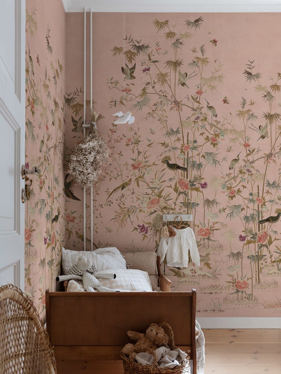 Chinoiserie Garden, Pink, Sandberg 3