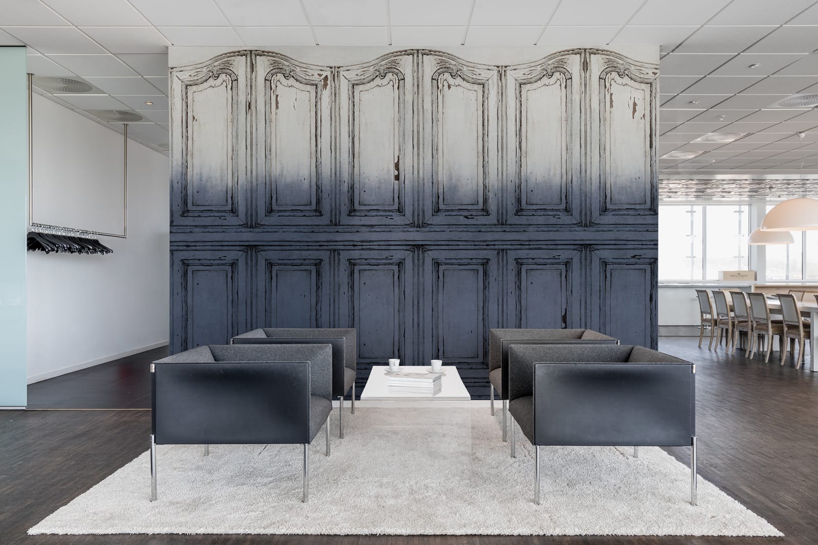 Parisian Panels, Dip Dye Blue, Rebel Walls 4