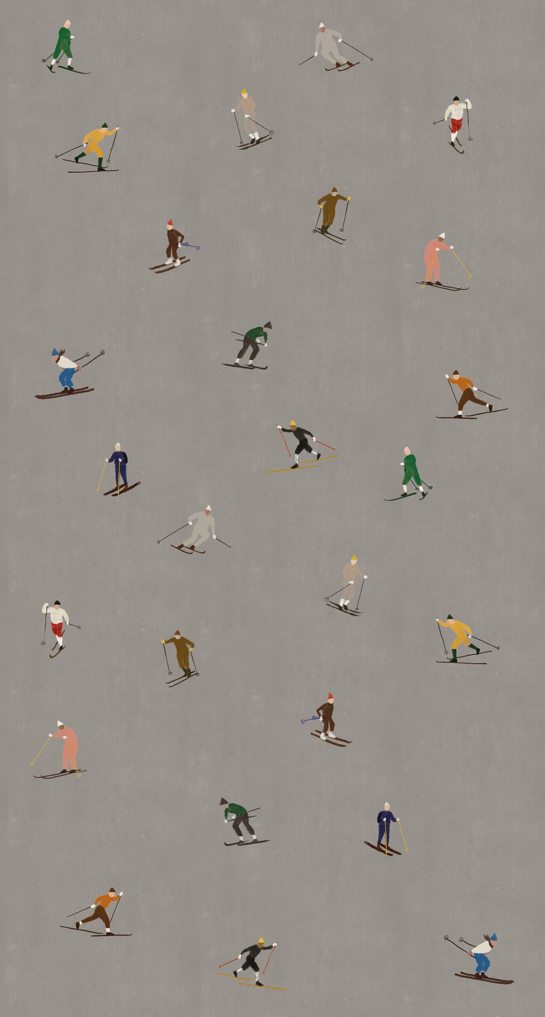 Skiers, Night, Rebel Walls