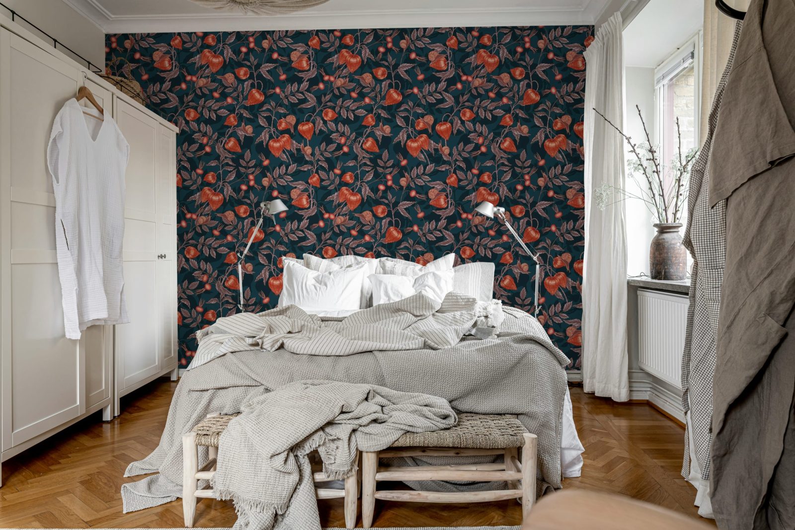 Rose Hip Garden, Red, Rebel Walls 2