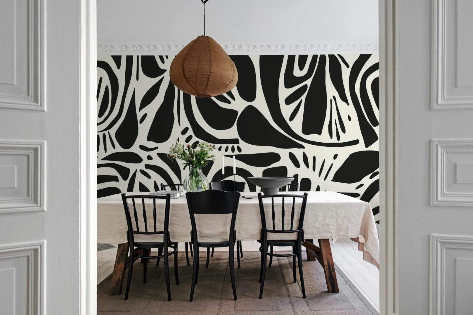 Abstract Forms, Black & White, Rebel Walls 3