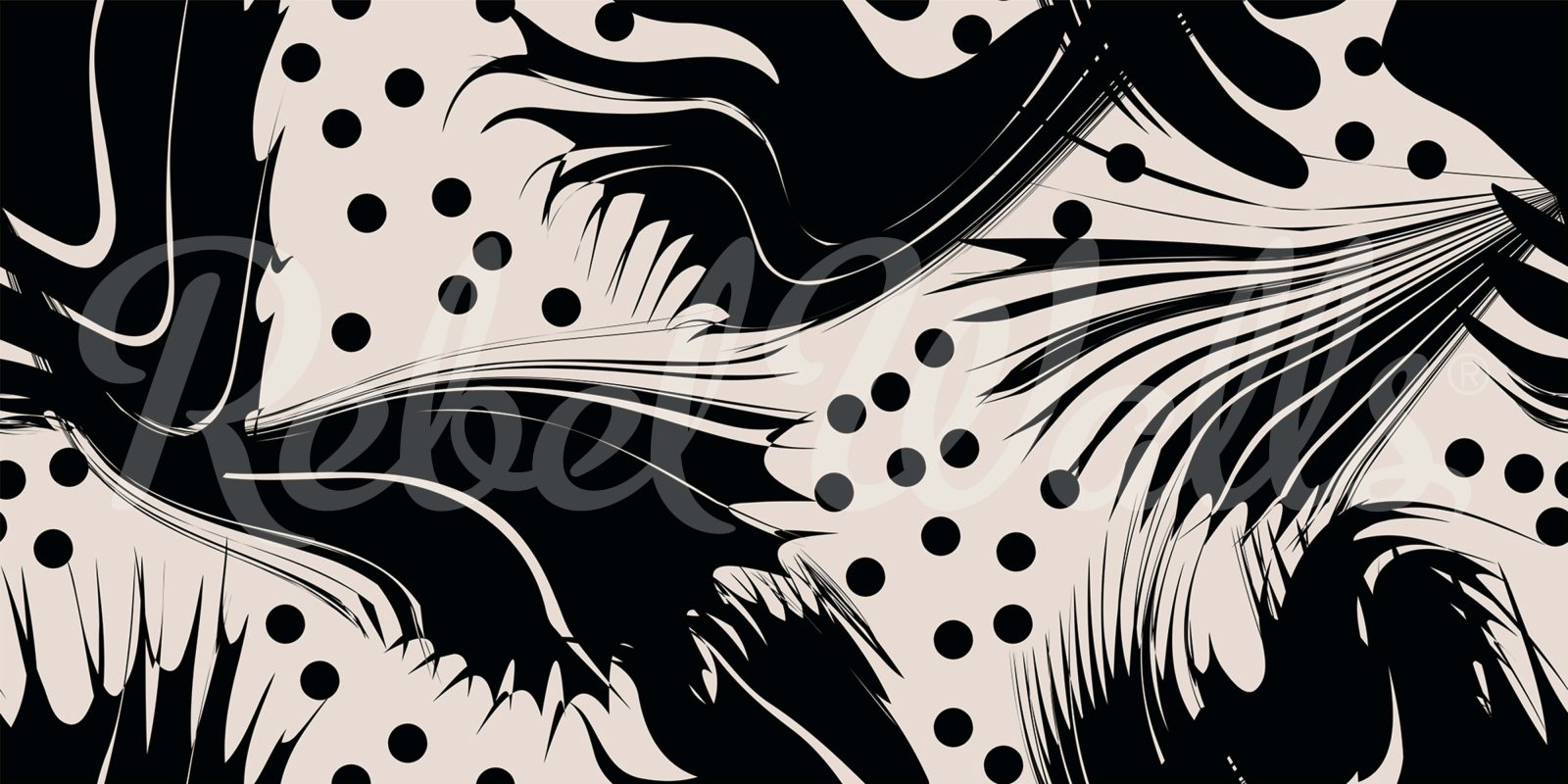 Modern Graphic, Graphite, Rebel Walls