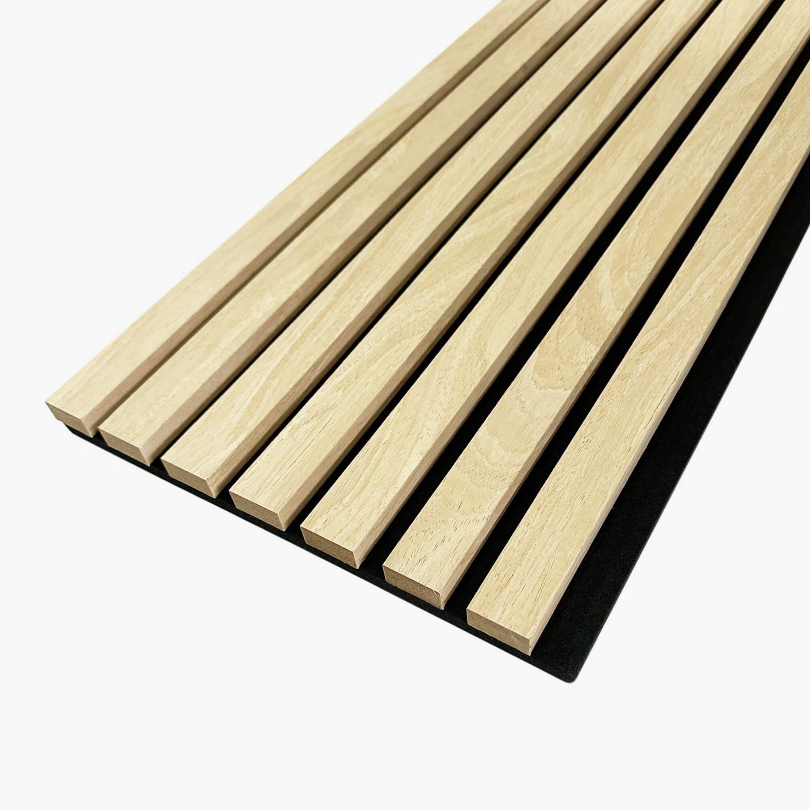 Profil dreapta pentru riflaj decorativ MDF, Light Oak, fonoabsorbant, 270x2.7cm, Lamelio 2