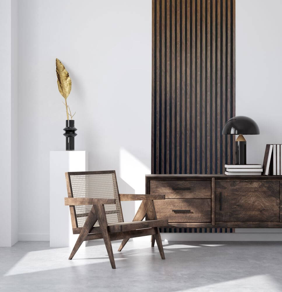 Riflaj decorativ 3D Vasco, Walnut, 270x11.7cm, Lamelio 6
