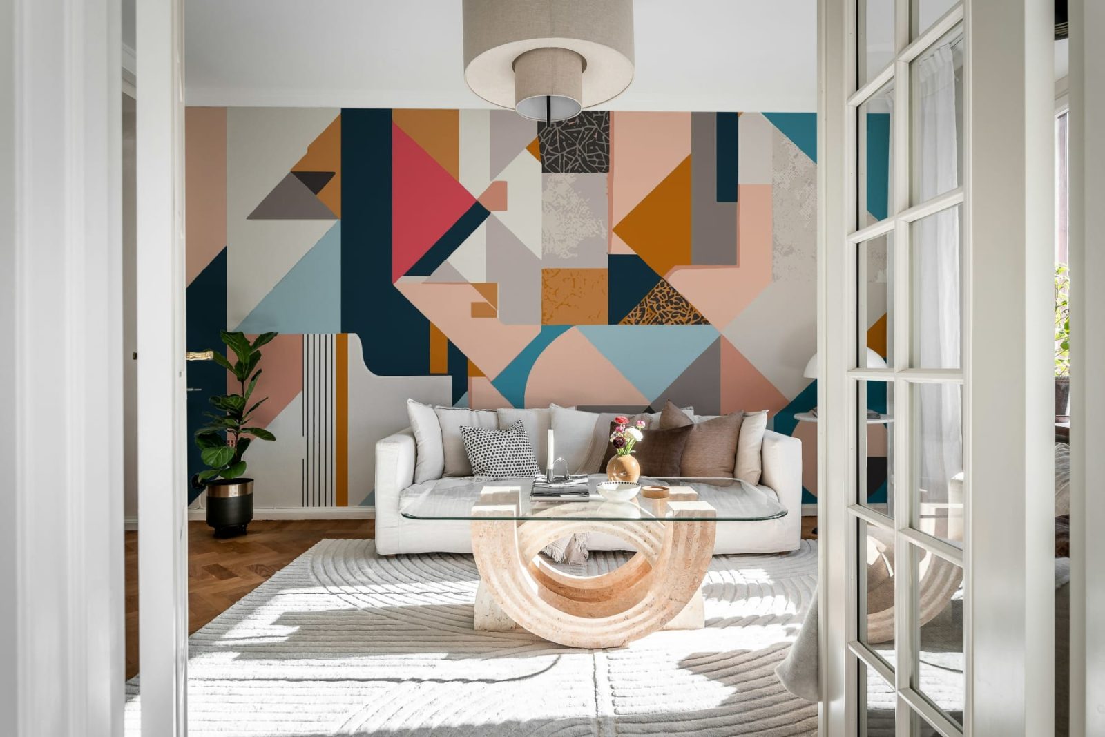Retro Shapes, Multi, Rebel Walls 2