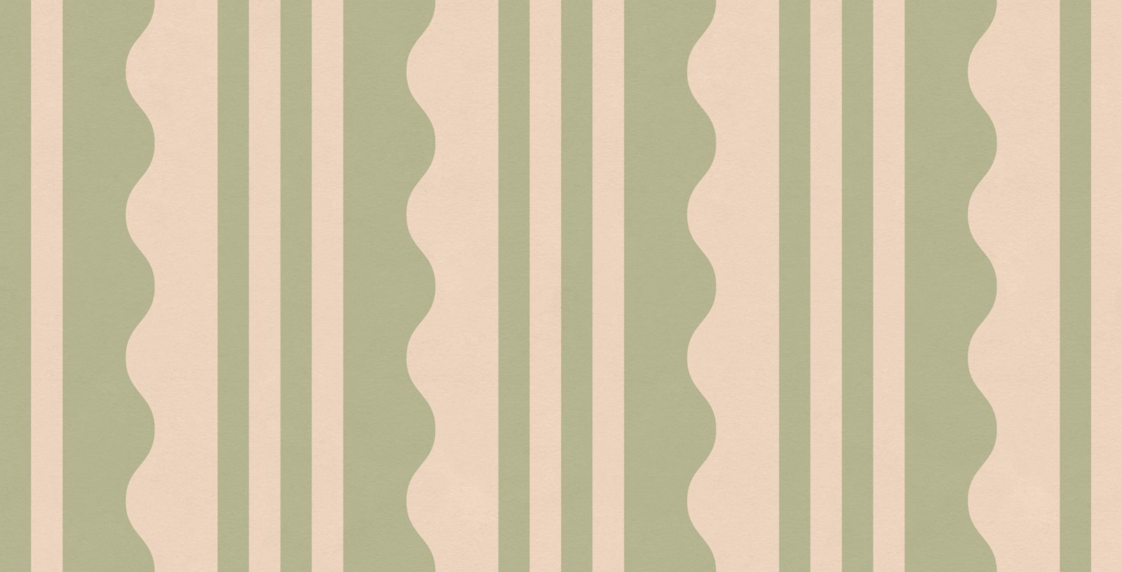 Wavy Stripe, Light Green, Rebel Walls