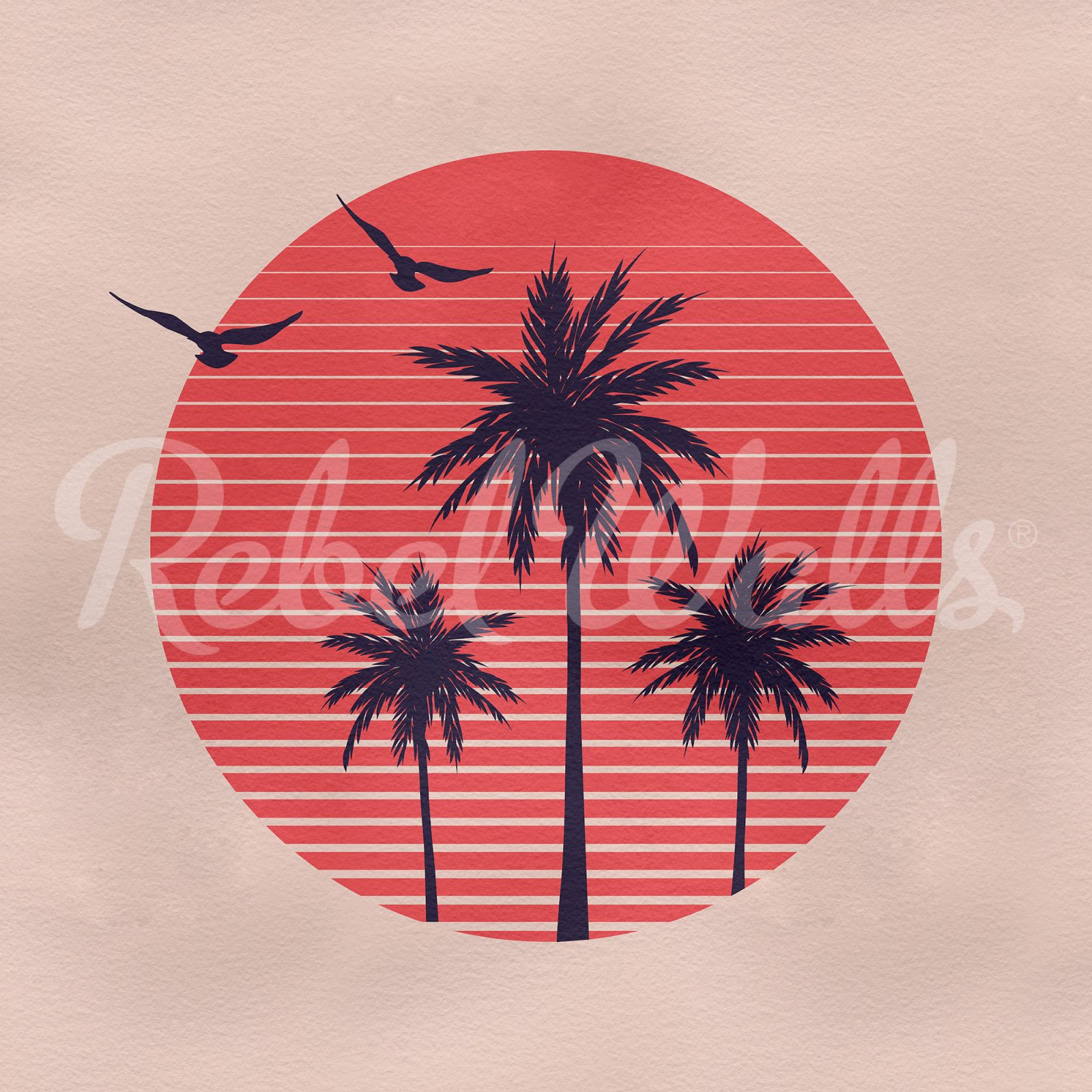 Palms Soft Pink, Rebel Walls