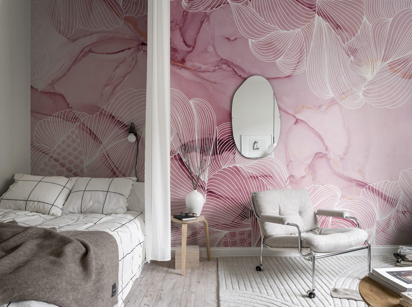Foto 3D Opulence, Magenta, Rebel Walls 3