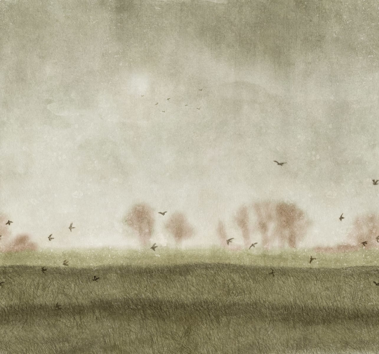 Scandinavian Landscape, Green, Rebel Walls