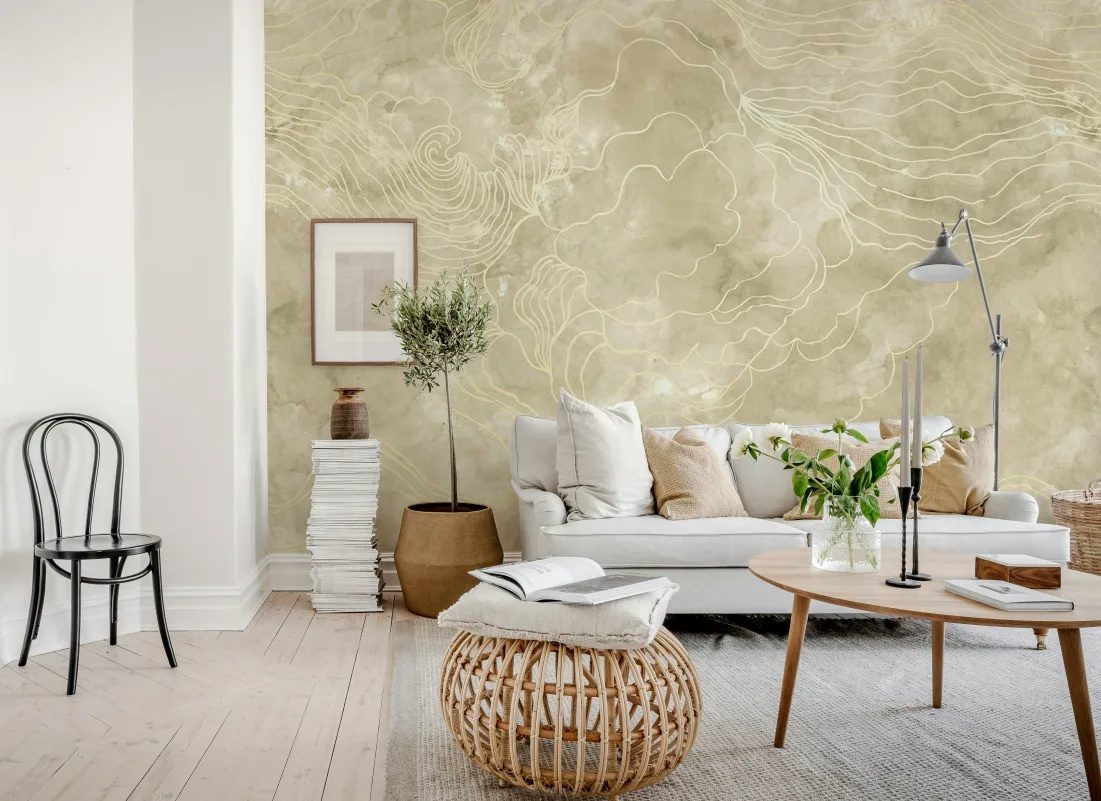 Opulence Storm, Beige, Rebel Walls 2