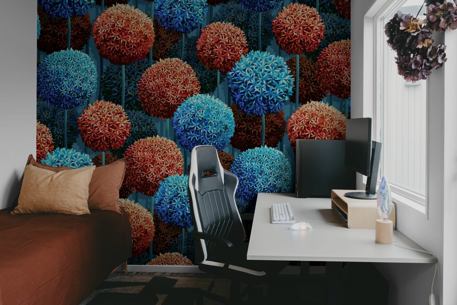 Elysian Flowers, Blue, Rebel Walls 3