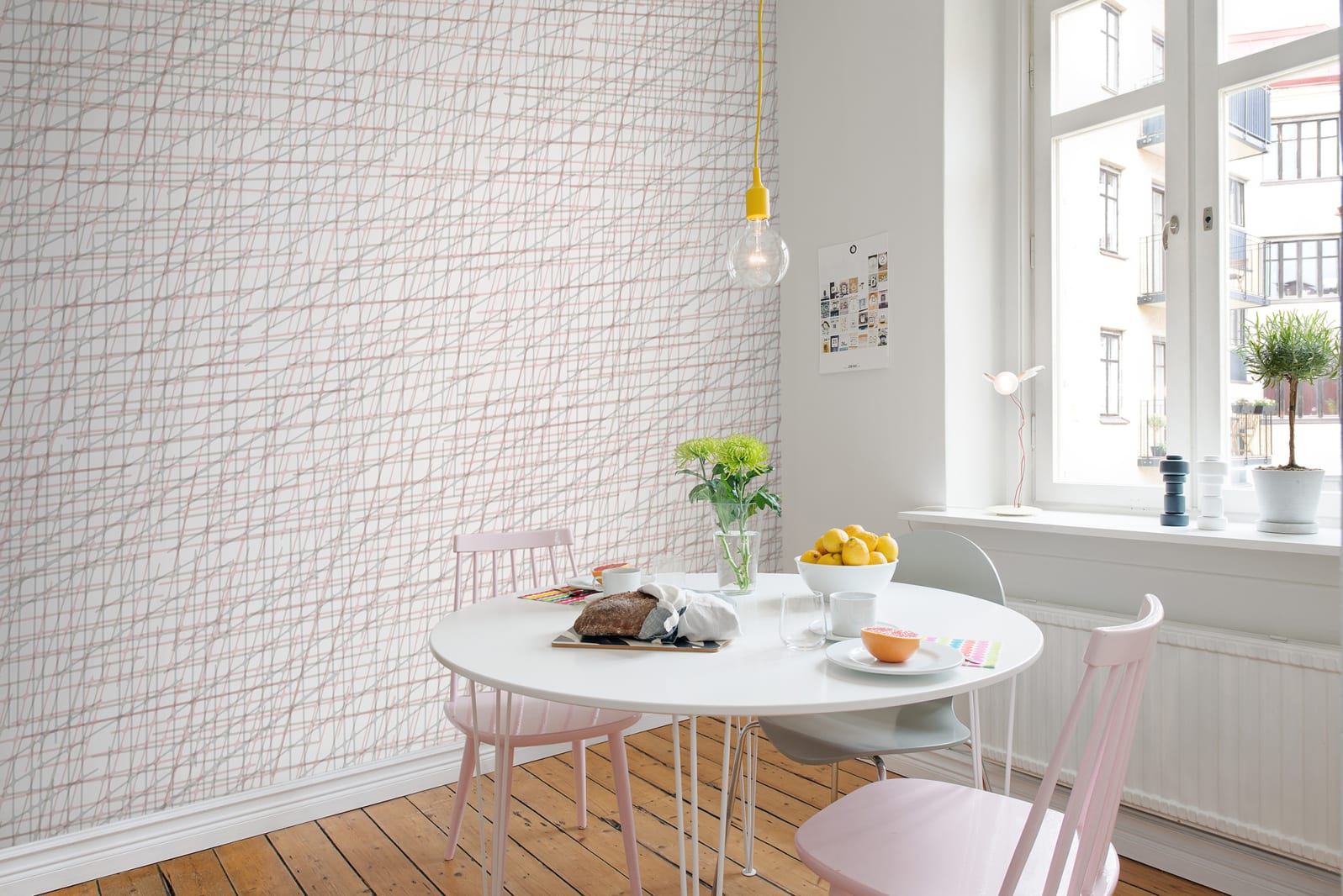 Note Sheets, Soft Pink, repetitiv, Rebel Walls 3