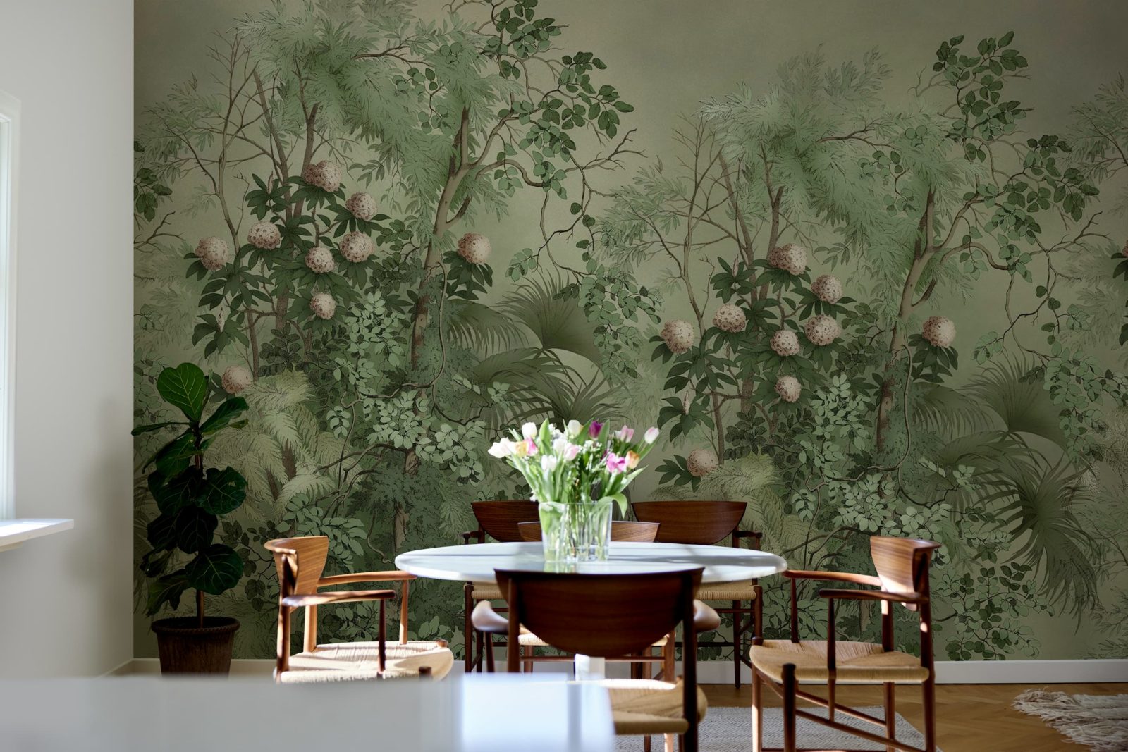 Tropical Bush, Green, Rebel Walls 2