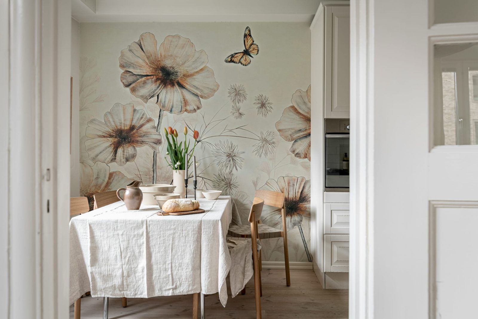 Giant Flowers, Pink, Rebel Walls 2